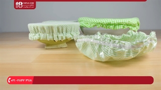 دوخت سرویس آشپزخانه _ دوخت کاور پلاستیکی برای ظروف شیشه ای