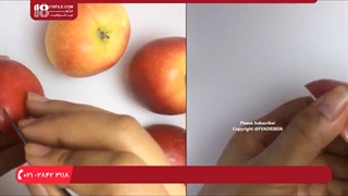 آموزش سفره آرایی (میوه آرایی با سیب)