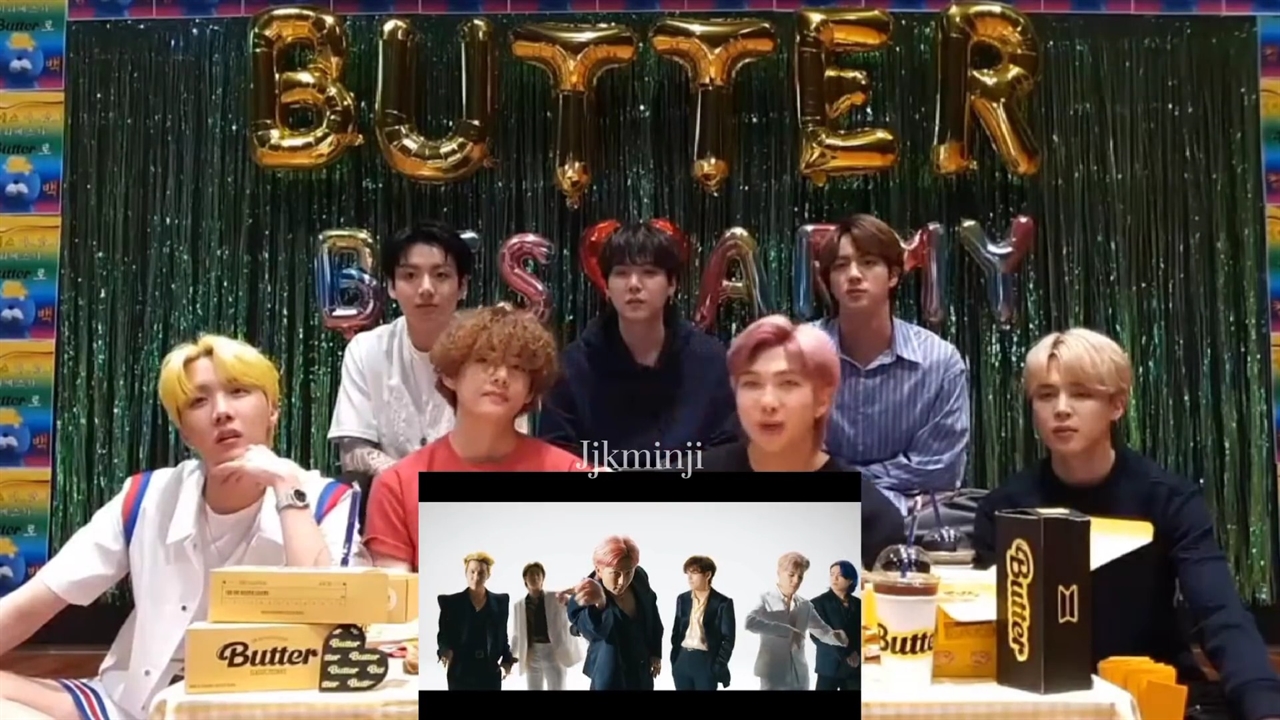 ریاکشن بی تی اس به آهنگ باتر BTS_(방탄소년단)_Reaction_to_'Butter'_Official