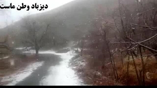 برف پائیزی در دیزباد بالا
