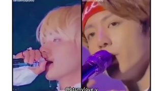 The heaven voices of v and jungkook