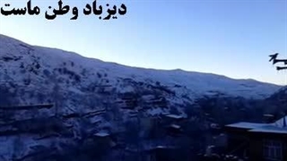 بارش برف در دیزباد بالا