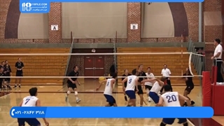 آموزش والیبال کودکان - دفاع سه نفره