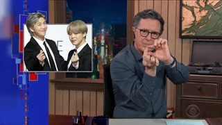 آپدیت چنل یوتیوب برنامه‌ی The Late Show با ویدئویی از حضور پسرا در این برنامه