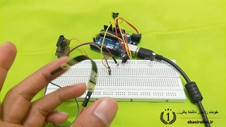 پروژه آردوینو کنترل سروو موتور با حرکت انگشت دست سنسور flex