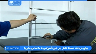 آموزش نصب نرده استیل - نصب شیشه روی حفاظ استیل