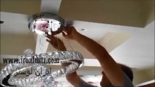 آموزش نصب لوستر آویز