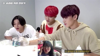 ویدیوی درست کردن اسلایم توسط وویونگ، سان و سونگ هوا (ایتیز) + زیرنویس فارسی