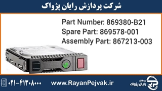 اس اس دی سرور  HPE 480GB SATA 6G RI LFF SSD با پارت نامبر 869380-B21