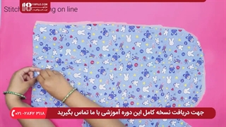 آموزش دوخت سیسمونی نوزاد - آموزش دوخت کیسه خواب زیپی نوزاد
