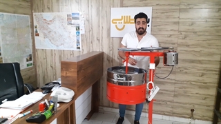 ستگاه پخت تخمه تخمه پز و تخمه داغ کن رنگ قرمز استاتیک کوره ای (بازار طلایی)