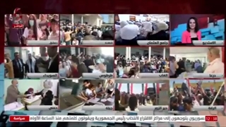 موفدة الإخباریة الى احد احیاء دمشق سلمى عودة