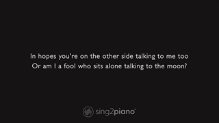 Bruno Mars - Talking To The Moon (Karaoke Piano)