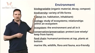 IELTS  TOEFL Academic Vocabulary Environment