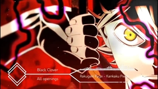 Black clovers all opening