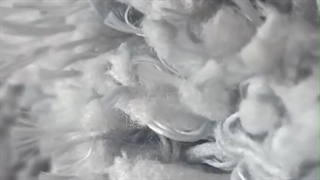 ویدئو جذاب فرش شگی  پرزبلند نقره آبی