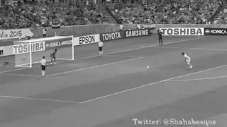 پنالتی وحید امیری مقابل عراق و حذف تیم ملی ایران