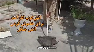 آتش‌کوب کارآمد برای خاموش کردن آتش جنگل