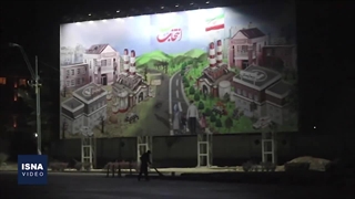 نقش نامزدها بر دیوار شهر