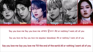 لیریکس ویدیو آهنگ 0X1=LOVESONG (I Know I Love You) از TXT با همکاری SEORI