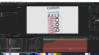 خروجی موشن متن بدون زمینه در افترافکت