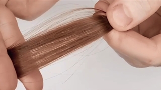 کاور کردن رفله نارنجی و حنایی مو با رنگساژ نسکافه ای
