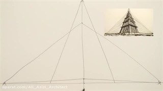 ترسیم پرسپکتیو 3 نقطه ای