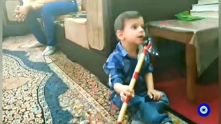 علاقه آرین (برادرزاده راتین رها) به موسیقی
