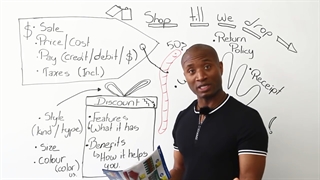 Basic shopping vocabulary in English