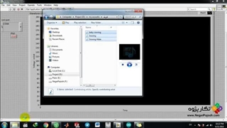 تحلیل آکوستیکی خروپف با سنسور ساخت ایران پیزوالکتریک در نرم افزار لب ویو
