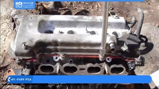 آموزش تعمیر موتور تویوتا | تعمیر موتور تویوتا | چسباندن واشرسرسیلندر موتور