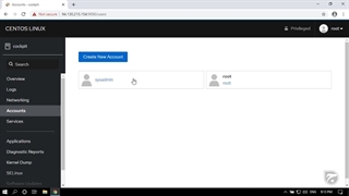 آموزش Cockpit لینوکس قسمت ۱۱ بخش Accounts