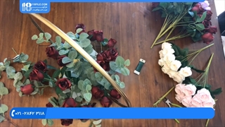 آموزش تشریفات عروسی | ایده های جالب عروسی | پذیرایی و تشریفات (ساخت دسته گل حلقه ای)