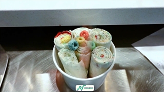 نحوه ساخت بستنی رولی