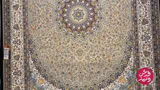 فرش ۱۲۰۰شانه زمینه گردویی