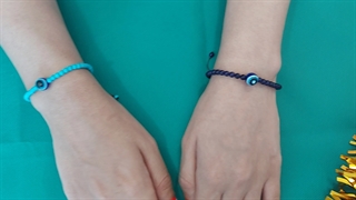 دستبند ارزان چشم نظر آبی