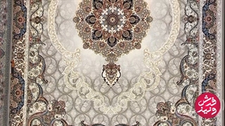 فرش ۱۲۰۰شانه ماشینی زمینه کرم