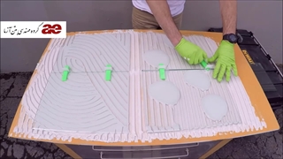 آموزش کار با همتراز کاشی و سرامیک و آچار همتراز گروه مهندسی بتن آزما