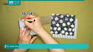 آموزش دوخت کیف دستی :: دوختنی :: دوخت کیف با پارچه کتان