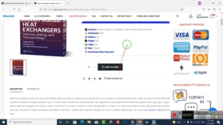 Solution manual of Heat Exchangers  Selection , Rating and Thermal Design by Kakac, Sadik Liu
