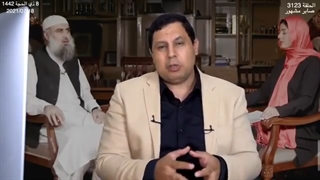 تصرفات غریبة من مذیعة قناة العربیة مع قیادی فی طالبان