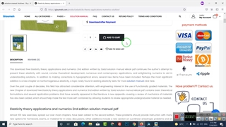 Solution Manual of Elasticity theory applications and numerics 2nd edition by Martin H. Sadd pdf