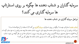 سرمایه گذاری شتابدهنده ها و سرمایه گذار ها روی استارتاپ ها