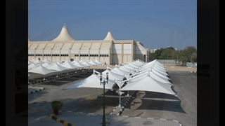 حقانی 09380039391-سایبان خیمه ای پارکینگ-زیباترین سایبان پارکینگ محوطه کارخانه