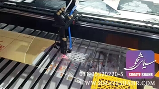 برش لیزر با دستگاه دیاموند لیزر سیمای شهر