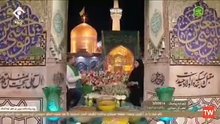 ناهید کیانی، تکواندوکار المپیکی ایران در حرم مطهر رضوی