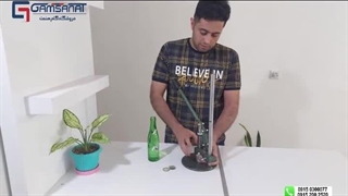 تشتک زن بطری شیشه