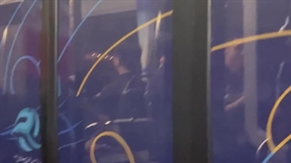 اعضای تیم ملی ژاپن در اتوبوس بعد از بازی