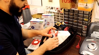 نحوه تعویض کیسه جاروبرقی