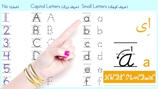 آموزش حرفه ای الفبای انگلیسی  English alphabet A B C D E F G H...W X Y Z